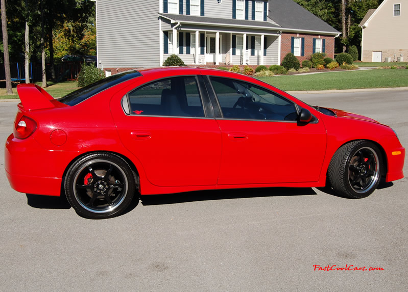 2005 Dodge SRT-4 2.4L DOHC Turbo - 3", 02 housing - 3" Turbo Back Exhaust, - 3" CAI - Brian Crower Stage 2 Cams - Monster - MSD - AEM - Walbro - Lowered - Big Turbo SOON... ( Enlarged version, High Resolution - High Quality pictures, the best fast cool car pics around. )