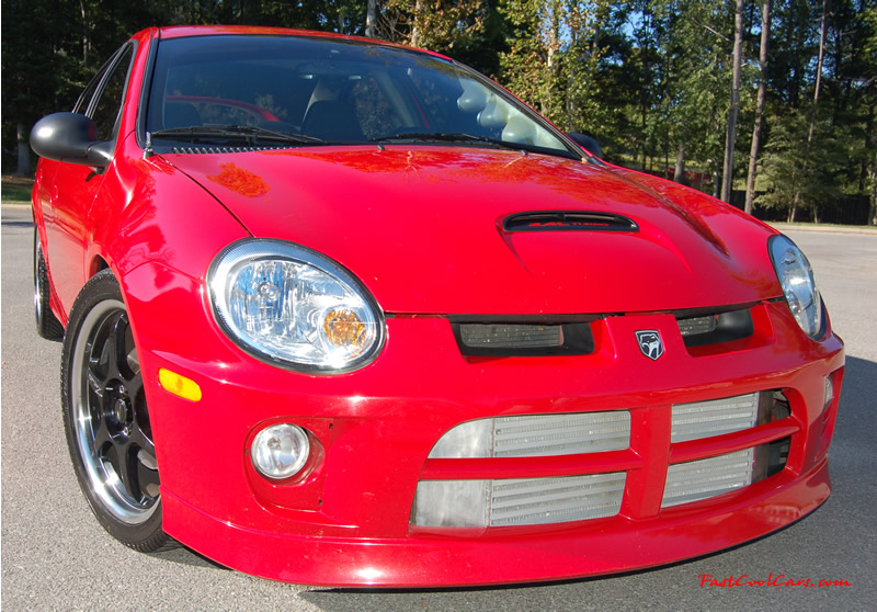 2005 Dodge SRT-4 2.4L DOHC Turbo - 3", 02 housing - 3" Turbo Back Exhaust, - 3" CAI - Brian Crower Stage 2 Cams - Monster - MSD - AEM - Walbro - Lowered - Big Turbo SOON... ( Enlarged version, High Resolution - High Quality pictures, the best fast cool car pics around. )