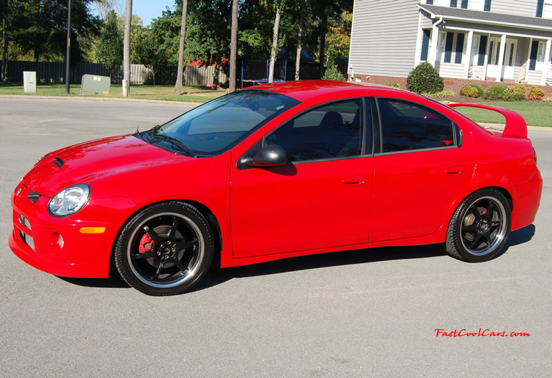2005 Dodge SRT-4 2.4L DOHC Turbo - 3", 02 housing - 3" Turbo Back Exhaust, - 3" CAI - Brian Crower Stage 2 Cams - Monster - MSD - AEM - Walbro - Lowered - Big Turbo SOON... ( Enlarged version, High Resolution - High Quality pictures, the best fast cool car pics around. )