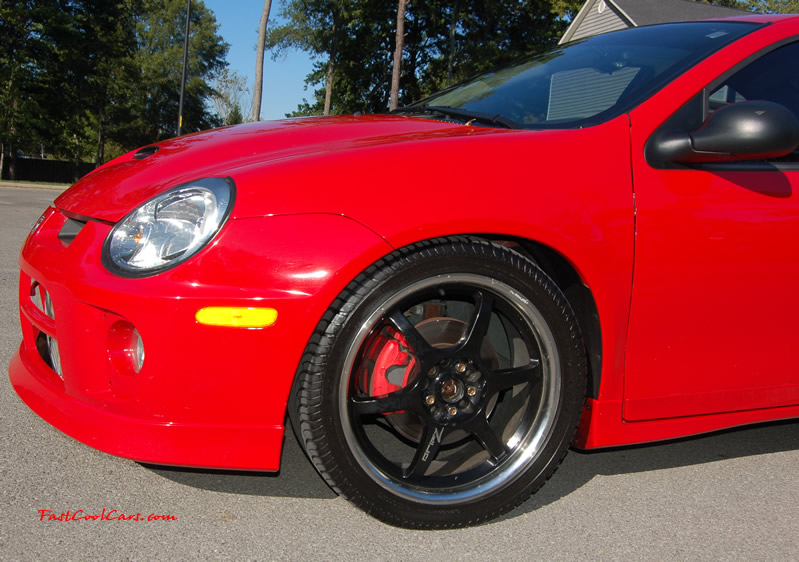 2005 Dodge SRT-4 2.4L DOHC Turbo - 3", 02 housing - 3" Turbo Back Exhaust, - 3" CAI - Brian Crower Stage 2 Cams - Monster - MSD - AEM - Walbro - Lowered - Big Turbo SOON... ( Enlarged version, High Resolution - High Quality pictures, the best fast cool car pics around. )
