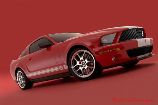 2006 - 2007 Shelby Cobra GT500, right front angle ground view