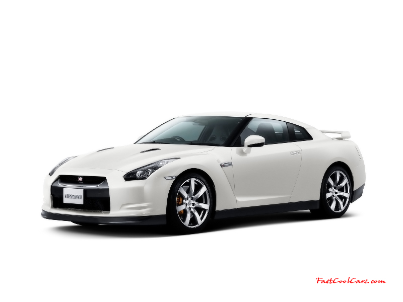 2008 Nissan GT-R - the brand new 3.8-liter twin turbo V6 VR38DETT engine is specially developed for the Nissan GT-R. It produces  473 bhp at 6400rpm and maximum torque of 434 lb/ft from 3200 to 5200rpm. This makes the Nissan GT-R one of the most powerful Japanese road cars and the most powerful production car ever built by Nissan.