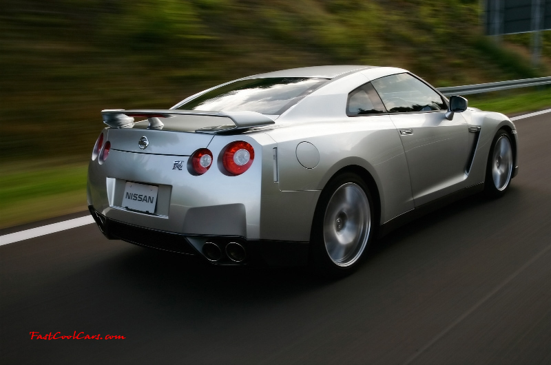 2008 Nissan GT-R - the brand new 3.8-liter twin turbo V6 VR38DETT engine is specially developed for the Nissan GT-R. It produces  473 bhp at 6400rpm and maximum torque of 434 lb/ft from 3200 to 5200rpm. This makes the Nissan GT-R one of the most powerful Japanese road cars and the most powerful production car ever built by Nissan.