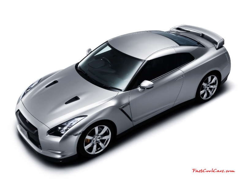 2008 Nissan GT-R - the brand new 3.8-liter twin turbo V6 VR38DETT engine is specially developed for the Nissan GT-R. It produces  473 bhp at 6400rpm and maximum torque of 434 lb/ft from 3200 to 5200rpm. This makes the Nissan GT-R one of the most powerful Japanese road cars and the most powerful production car ever built by Nissan.