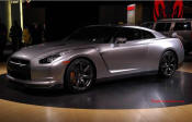 2008 Nissan GT-R - the brand new 3.8-liter twin turbo V6 VR38DETT engine is specially developed for the Nissan GT-R. It produces  473 bhp at 6400rpm and maximum torque of 434 lb/ft from 3200 to 5200rpm. This makes the Nissan GT-R one of the most powerful Japanese road cars and the most powerful production car ever built by Nissan.
