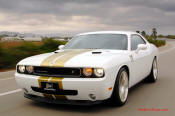 Supercharged Hurst Dodge Challenger, 6.1 Hemi with blower.