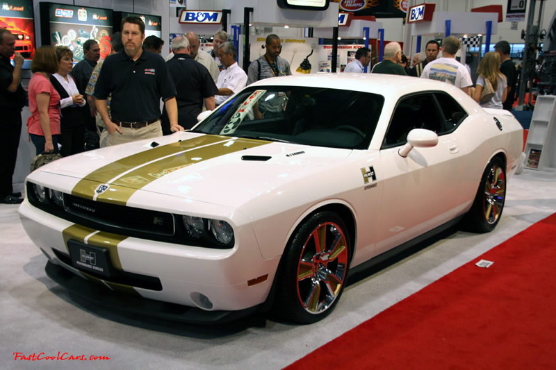 Supercharged Hurst Dodge Challenger, 6.1 Hemi with blower. Many packages available, up to 572 HP, wow.