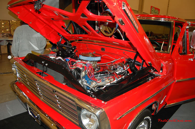 The 2009 World of Wheels Show in Chattanooga, Tennessee. On Jan. 9th,10, & 11th, Pictures by Ron Landry. You don't see many pickups that are this clean and with a mirrored under the hood section.
