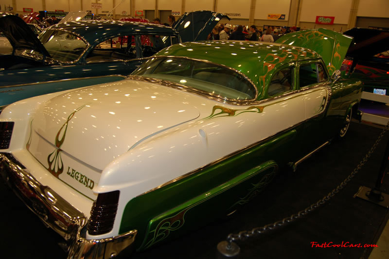 The 2009 World of Wheels Show in Chattanooga, Tennessee. On Jan. 9th,10, & 11th, Pictures by Ron Landry. Low rider, with custom paint and flames...