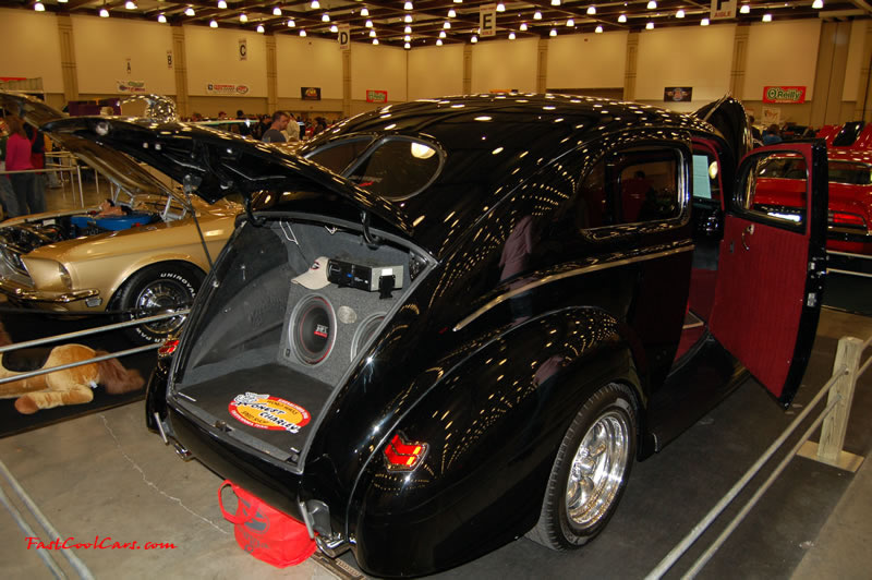 The 2009 World of Wheels Show in Chattanooga, Tennessee. On Jan. 9th,10, & 11th, Pictures by Ron Landry. This classic street rod with a thumpin system in it too, check out the truck and the sound in there.