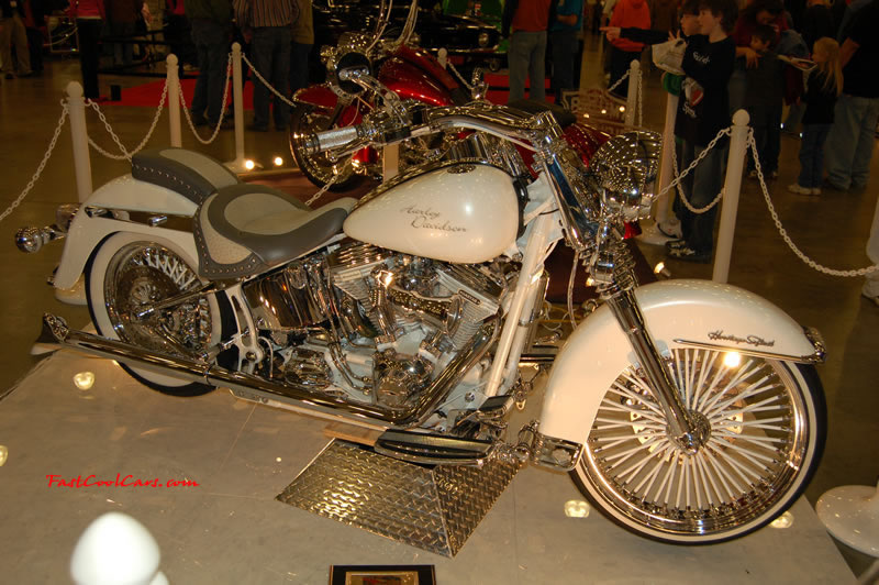 The 2009 World of Wheels Show in Chattanooga, Tennessee. On Jan. 9th,10, & 11th, Pictures by Ron Landry. No other Harley out there like this one I bet.