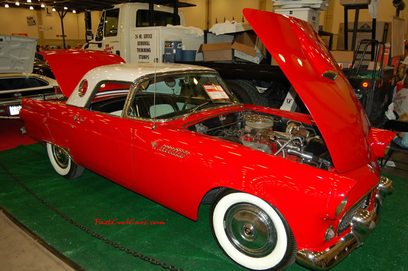 The 2009 World of Wheels Show in Chattanooga, Tennessee. On Jan. 9th,10, & 11th, Pictures by Ron Landry. Classic Ford Thunderbird. Look at the wide white wall tires.