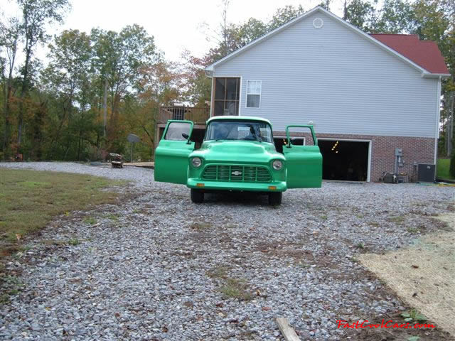1956 Chevrolet truck big back window pro-street show 350 bored 60 - For Sale