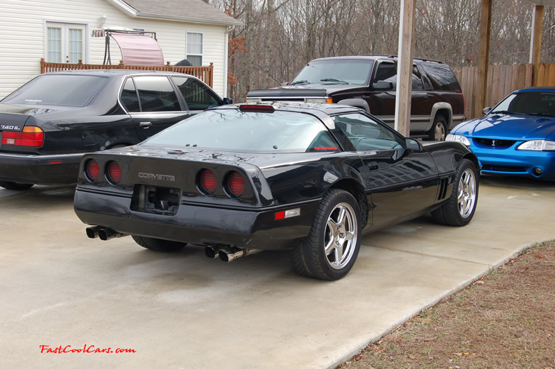 1990 Chevrolet Corvette - 6 Speed, Borla exhaust, C6 Z06 Chrome Wheels, slotted and drilled rotors.