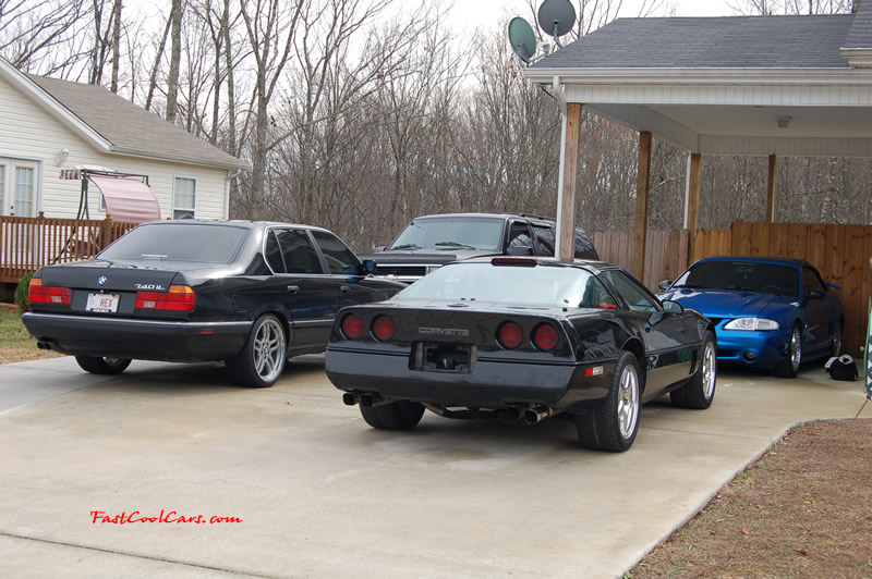 1990 Chevrolet Corvette - 6 Speed, Borla exhaust, C6 Z06 Chrome Wheels, slotted and drilled rotors.