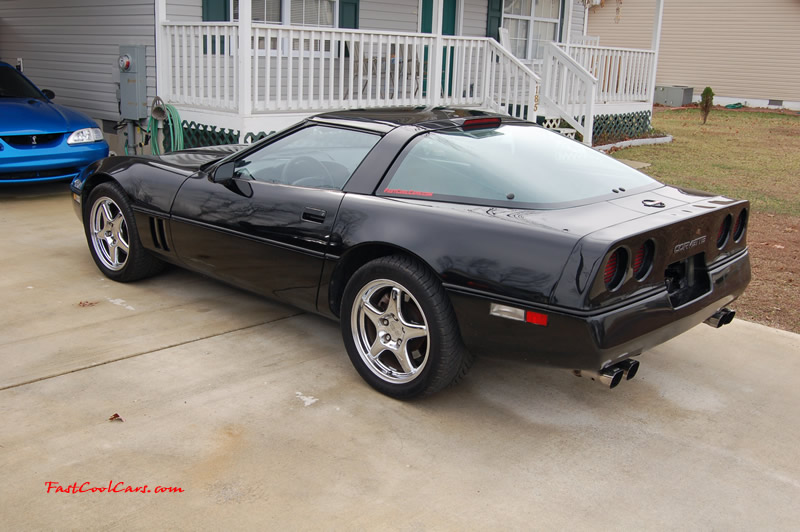 1990 Chevrolet Corvette - 6 Speed, Borla exhaust, C6 Z06 Chrome Wheels, slotted and drilled rotors.