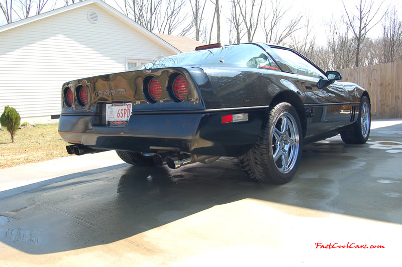 1990 Chevrolet Corvette - 6 Speed, Borla exhaust, C6 Z06 Chrome Wheels, slotted and drilled rotors.