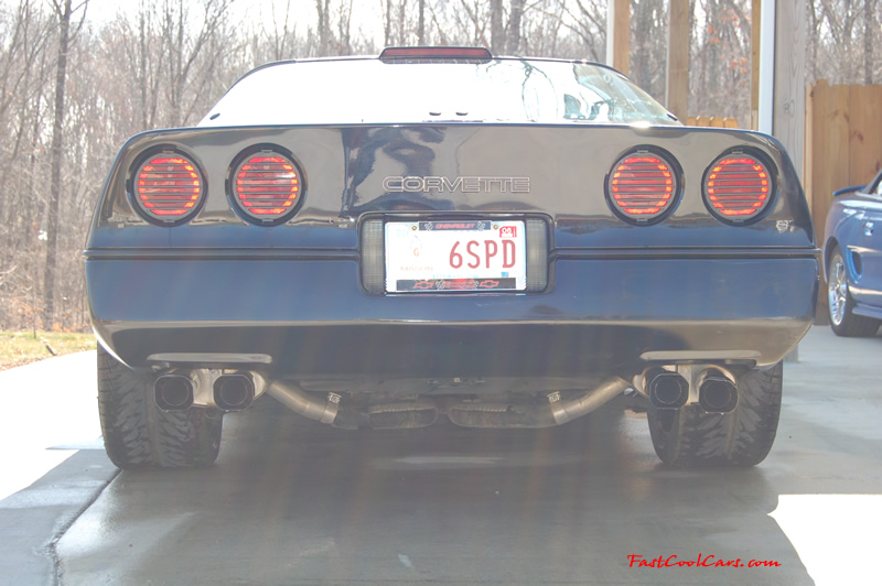1990 Chevrolet Corvette - 6 Speed, Borla exhaust, C6 Z06 Chrome Wheels, slotted and drilled rotors.