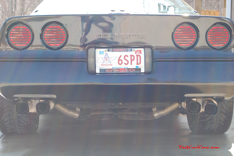 1990 Chevrolet Corvette - 6 Speed, Borla exhaust, C6 Z06 Chrome Wheels, slotted and drilled rotors.