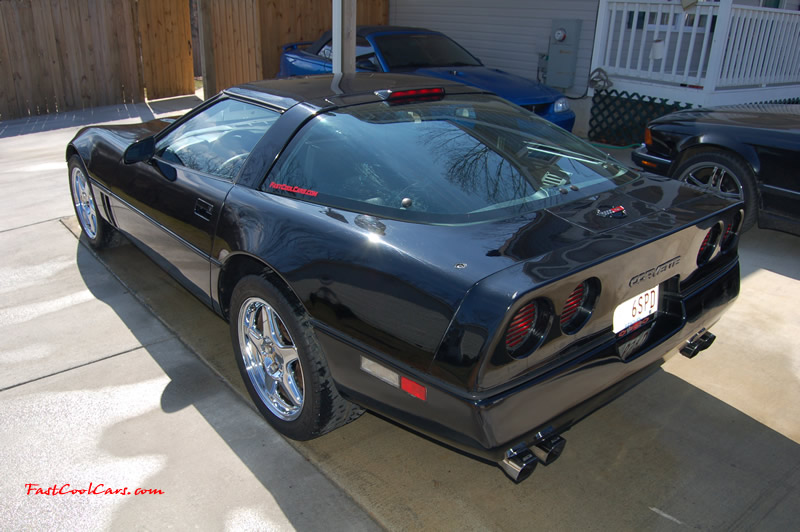 1990 Chevrolet Corvette - 6 Speed, Borla exhaust, C6 Z06 Chrome Wheels, slotted and drilled rotors.