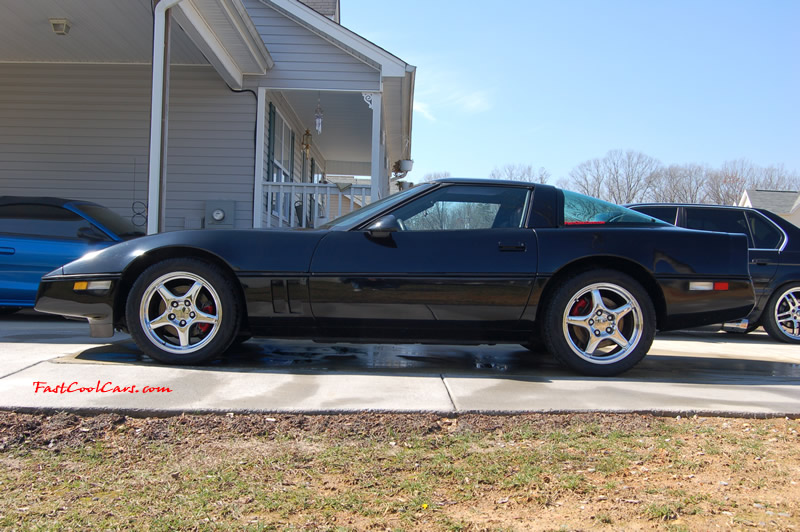 1990 Chevrolet Corvette - 6 Speed, Borla exhaust, C6 Z06 Chrome Wheels, slotted and drilled rotors.