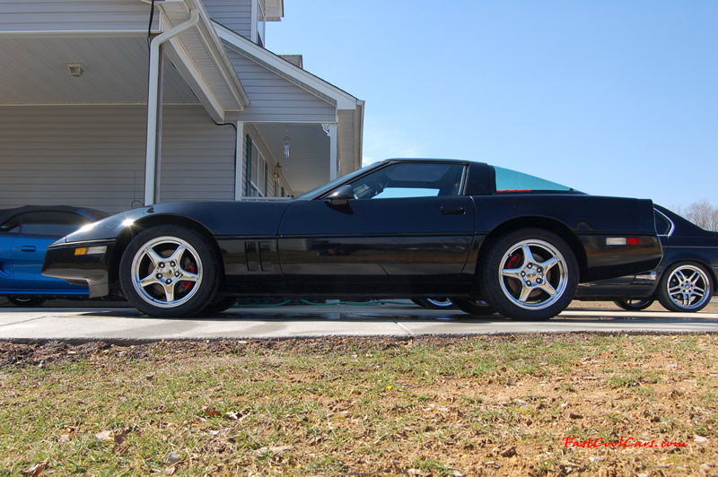 1990 Chevrolet Corvette - 6 Speed, Borla exhaust, C6 Z06 Chrome Wheels, slotted and drilled rotors.