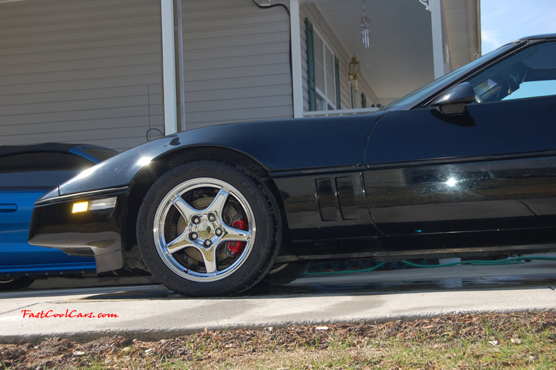 1990 Chevrolet Corvette - 6 Speed, Borla exhaust, C6 Z06 Chrome Wheels, slotted and drilled rotors.