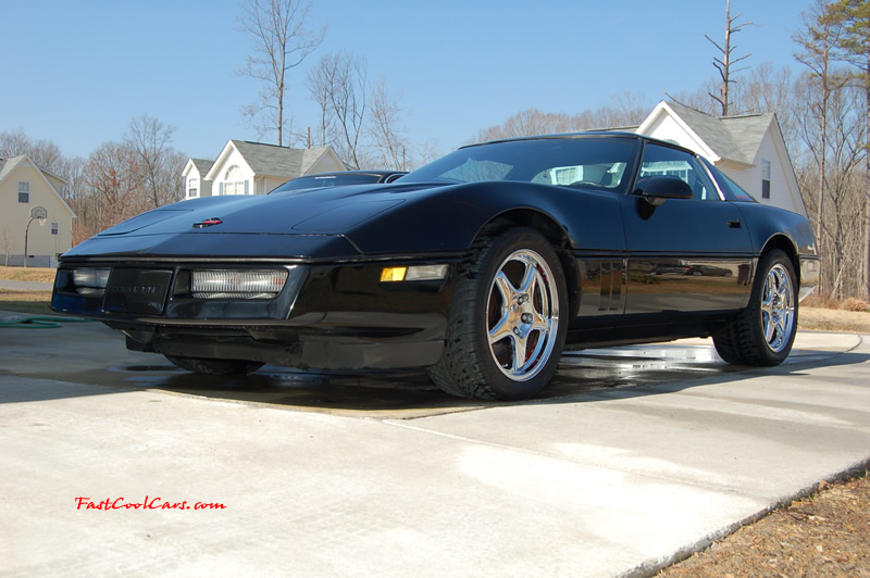 1990 Chevrolet Corvette - 6 Speed, Borla exhaust, C6 Z06 Chrome Wheels, slotted and drilled rotors.