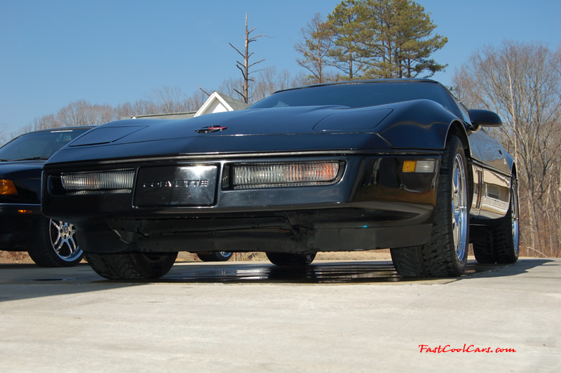 1990 Chevrolet Corvette - 6 Speed, Borla exhaust, C6 Z06 Chrome Wheels, slotted and drilled rotors.