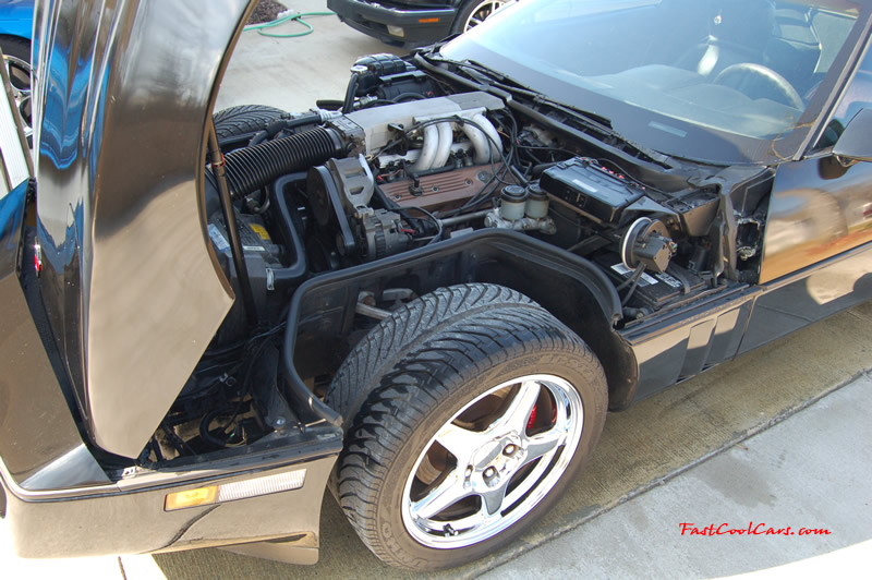 1990 Chevrolet Corvette - 6 Speed, Borla exhaust, C6 Z06 Chrome Wheels, slotted and drilled rotors.