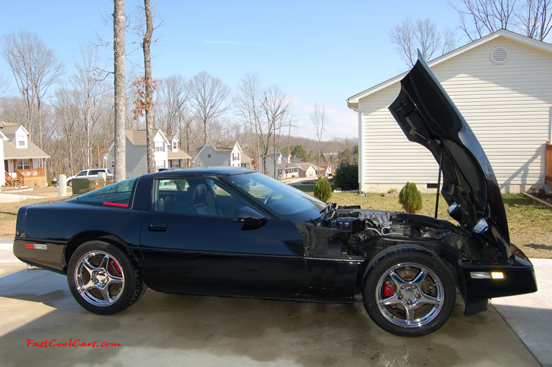 1990 Chevrolet Corvette - 6 Speed, Borla exhaust, C6 Z06 Chrome Wheels, slotted and drilled rotors.