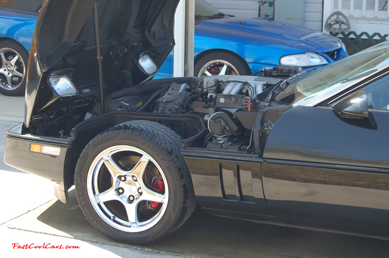 1990 Chevrolet Corvette - 6 Speed, Borla exhaust, C6 Z06 Chrome Wheels, slotted and drilled rotors.