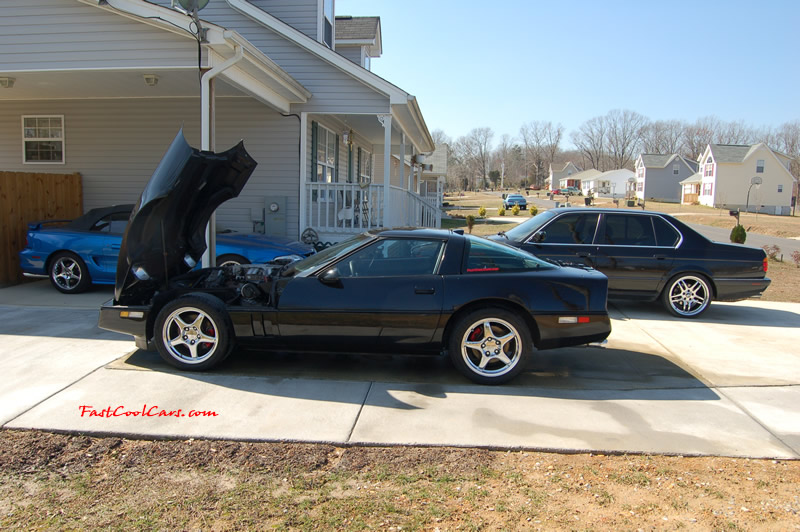 1990 Chevrolet Corvette - 6 Speed, Borla exhaust, C6 Z06 Chrome Wheels, slotted and drilled rotors.