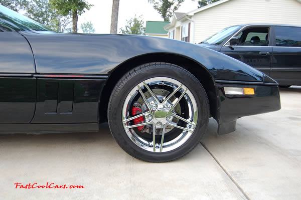 1990 Chevrolet Corvette - 6 Speed, Borla exhaust, C6 Z06 Chrome Wheels, slotted and drilled rotors.