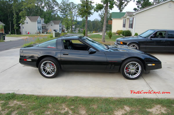 1990 Chevrolet Corvette - 6 Speed, Borla exhaust, C6 Z06 Chrome Wheels, slotted and drilled rotors.