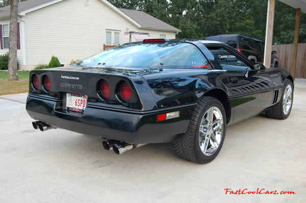 1990 Chevrolet Corvette - 6 Speed, Borla exhaust, C6 Z06 Chrome Wheels, slotted and drilled rotors.