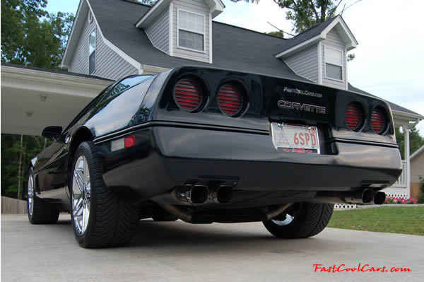 1990 Chevrolet Corvette - 6 Speed, Borla exhaust, C6 Z06 Chrome Wheels, slotted and drilled rotors.