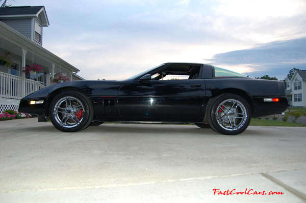1990 Chevrolet Corvette - 6 Speed, Borla exhaust, C6 Z06 Chrome Wheels, slotted and drilled rotors.