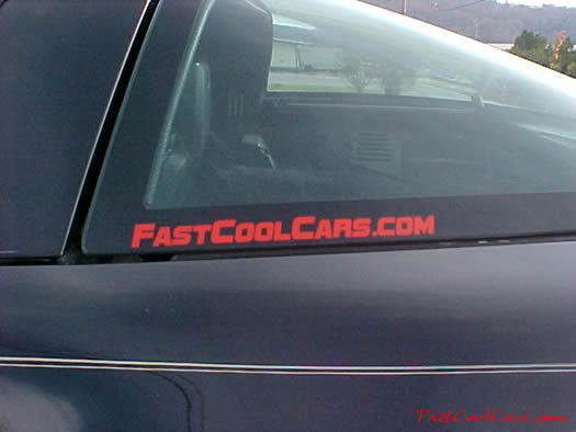 1992 Chevrolet Corvette - LT1 - 6 Speed, 300 horsepower - FastCoolCars.com decal