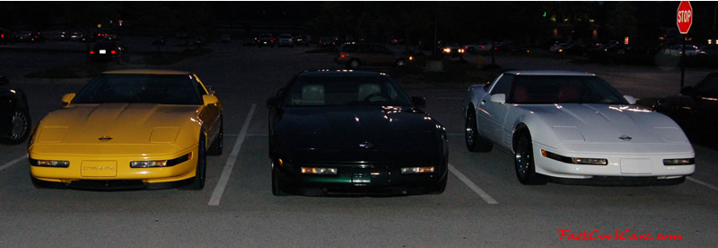 1994 Competition Yellow 383 Stroker LT1 6 Speed - 1993 Polo Green LT1 6 Speed - 1994 White LT1 Automatic - Very Fast Cool Corvettes!!!
