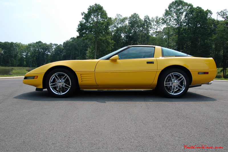 1994 Competition Yellow Chevrolet Corvette, 383 stroker LT1, 6 speed.