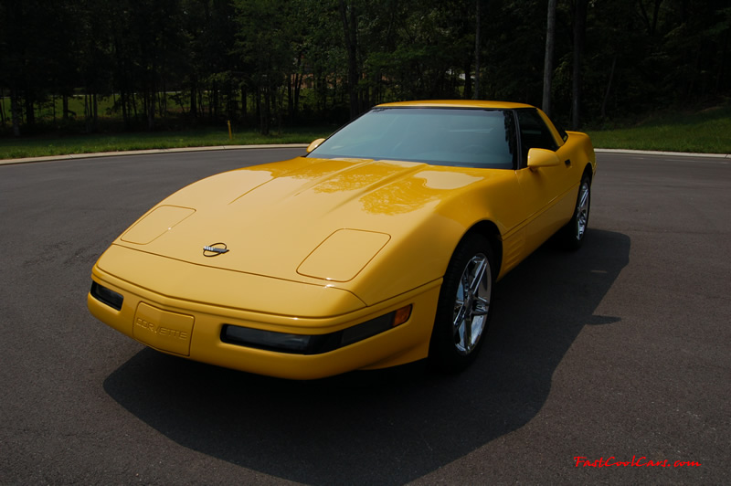 1994 Competition Yellow Chevrolet Corvette, 383 stroker LT1, 6 speed.
