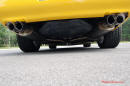 1994 Competition Yellow Chevrolet Corvette, 383 stroker LT1, 6 speed. Nice exhaust.