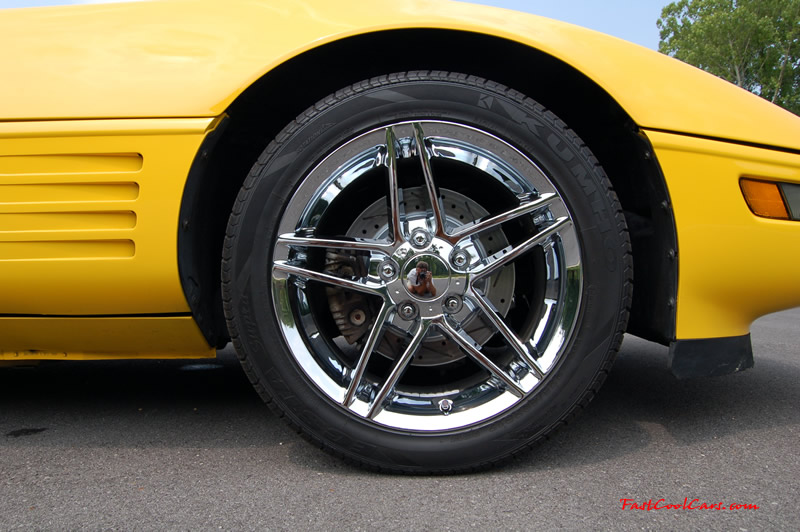 1994 Competition Yellow Chevrolet Corvette, 383 stroker LT1, 6 speed.