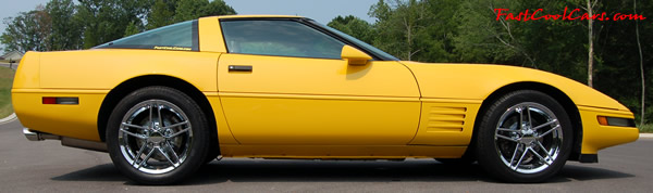 1994 Competition Yellow Chevrolet Corvette, 383 stroker LT1, 6 speed.