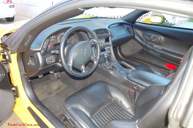 2002 Millennium Yellow Z06 Corvette - 405 HP Stock, Nice low mileage interior 25k original miles.