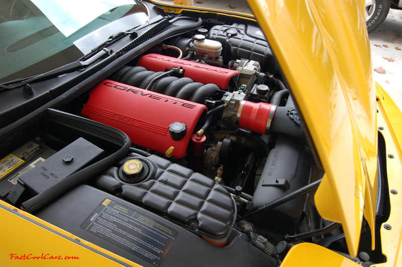 2002 Millennium Yellow Z06 Corvette - 405 HP Stock, at new home in Cleveland, Tennessee, LS6...sweet