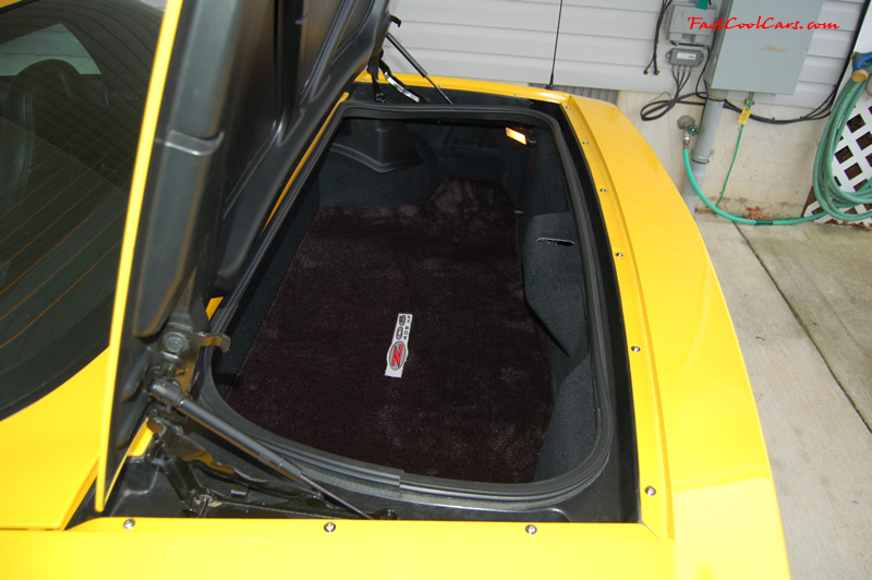 2002 Millennium Yellow Z06 Corvette - 405 HP Stock, at new home in Cleveland, Tennessee, with new chrome screws replacing the original black ones.