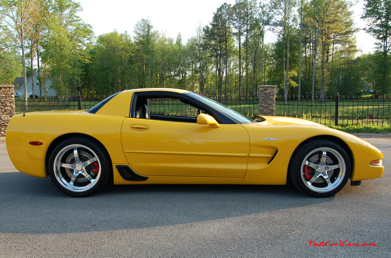 2002 Millennium Yellow supercharged & methanol injected Z06 Corvette, with many modifications, over 50 grand invested in the past 2+ years, for sale $38,000 what a deal. 555 HP | 565TQ - Polished blower. Baer 2 piece aluminum hat brake rotors, light weight.
