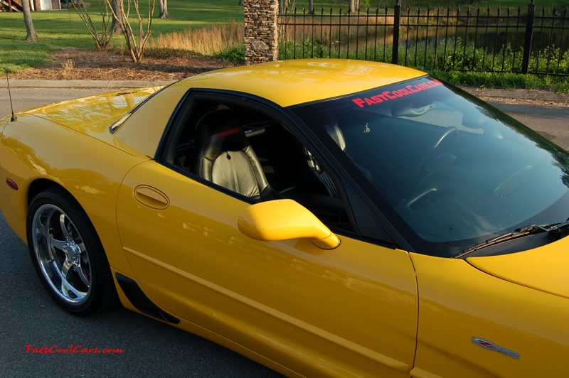 2002 Millennium Yellow supercharged & methanol injected Z06 Corvette, with many modifications, over 50 grand invested in the past 2+ years, for sale $38,000 what a deal. 555 HP | 565TQ - Polished blower. Three inch rear lip wheels.